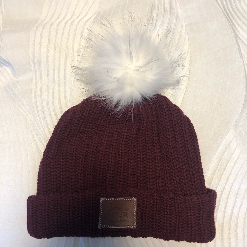 Love your melon Pom beanie